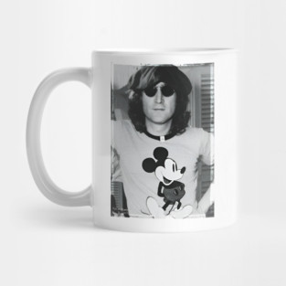 John Lennon retro, retro, fedora, sunglasses, 70s Mug