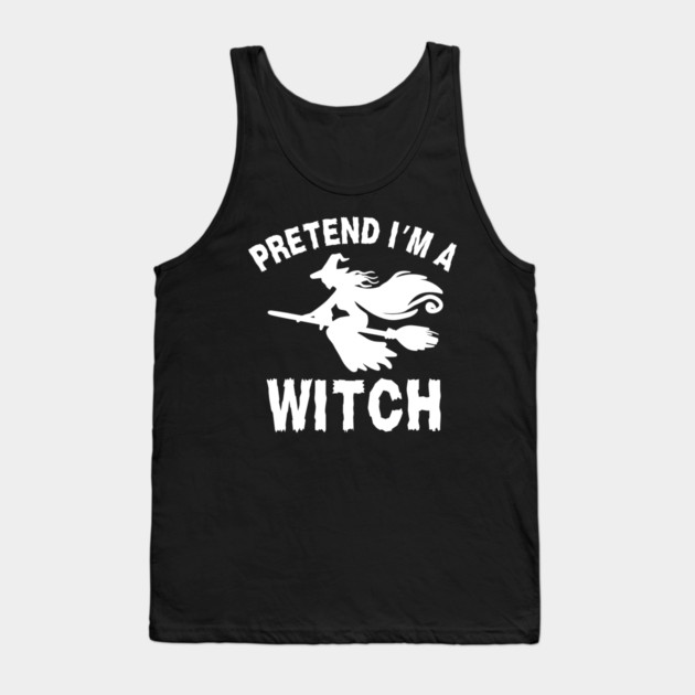 Pretend-Im-a-Witch Tank Top by Creatifly Graphic Tees