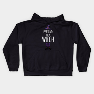 Pretend-Im-a-Witch Kids Hoodie