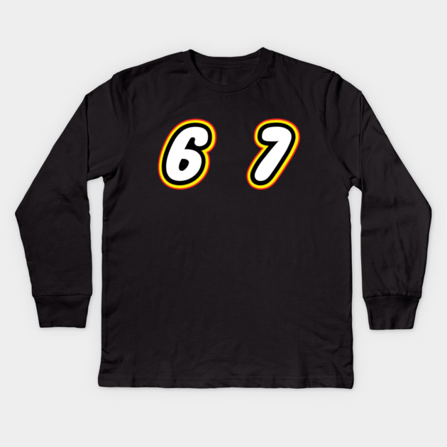 6-7 Kids Long Sleeve T-Shirt by Creatifly Graphic Tees