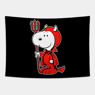 snoopy the devils Tapestry