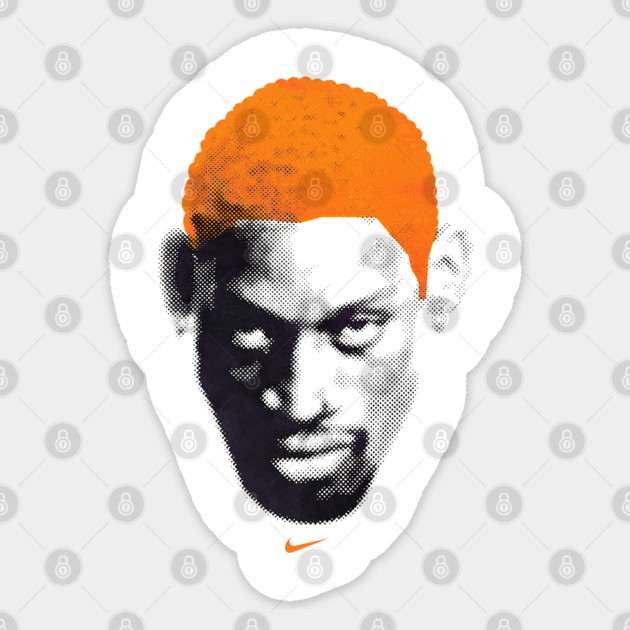 Dennis Rodman - Rodzilla - The Worm Sticker by nicklower