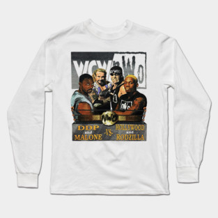 Hogan - DDP - Karl Malone - Rodman - WCW Wrestling Long Sleeve T-Shirt