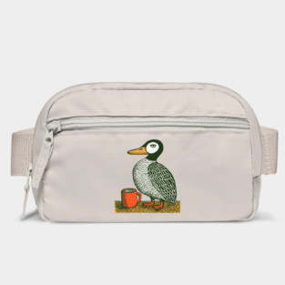 The Distinguished Duck - Woodblock Print Bird Bag