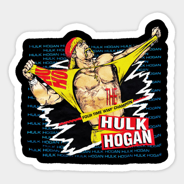 Hulk Hogan - World Champion - Hulkamania - Wrestling Magnet by nicklower