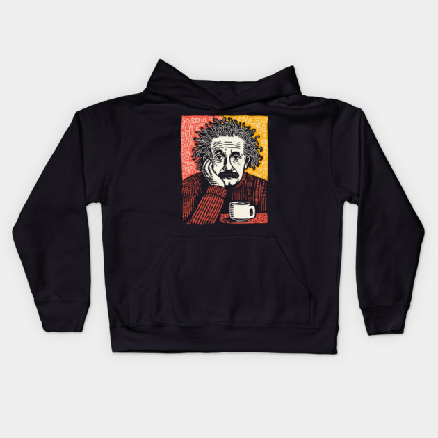Theory of Relatability - Einstein Pop Art Kids Hoodie by TuncGK