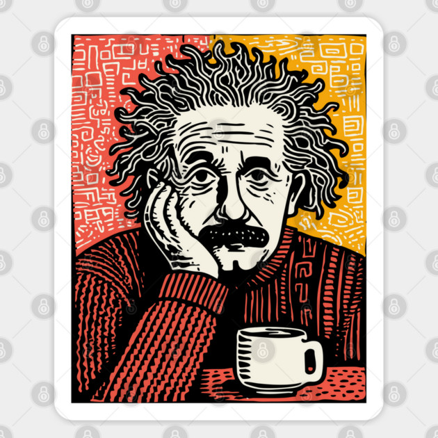 Theory of Relatability - Einstein Pop Art Sticker by TuncGK