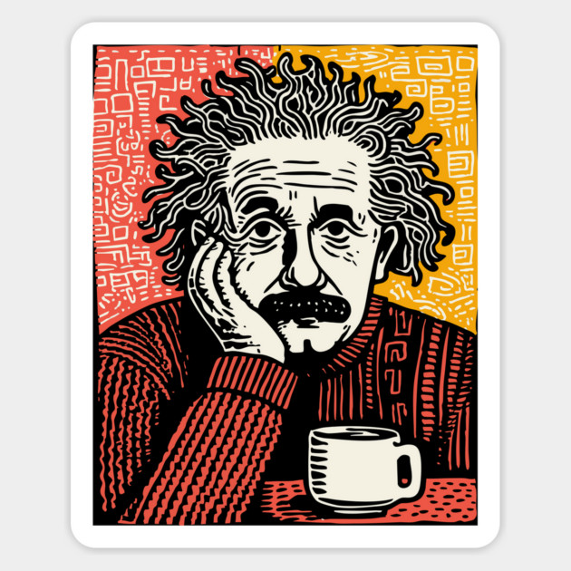 Theory of Relatability - Einstein Pop Art Magnet by TuncGK