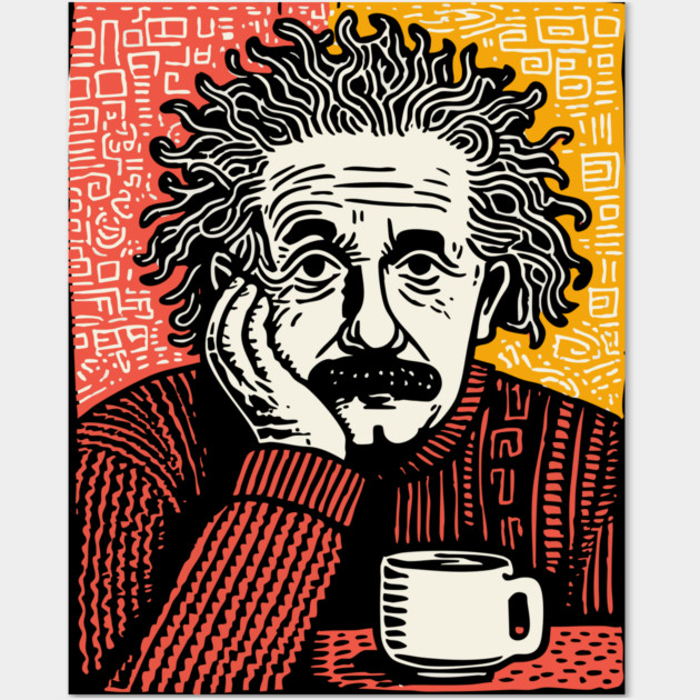 Theory of Relatability - Einstein Pop Art Wall Art by TuncGK