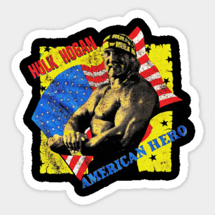 Hulk Hogan - American Hero - Hulkamania - Wrestling Sticker