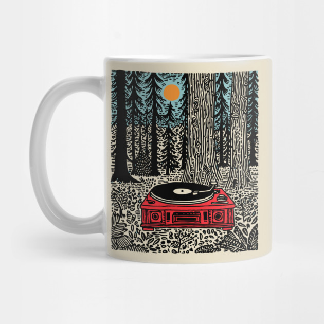 Woodland Vinyl - Turntable in the Forest by TuncGK