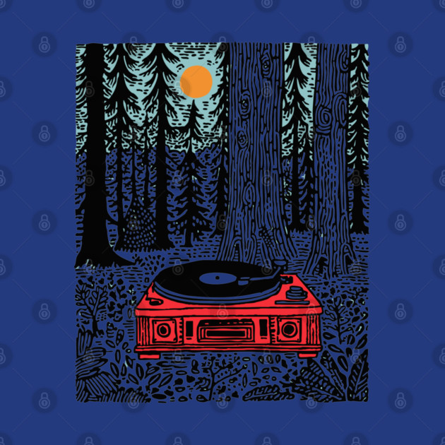 Woodland Vinyl - Turntable in the Forest by TuncGK