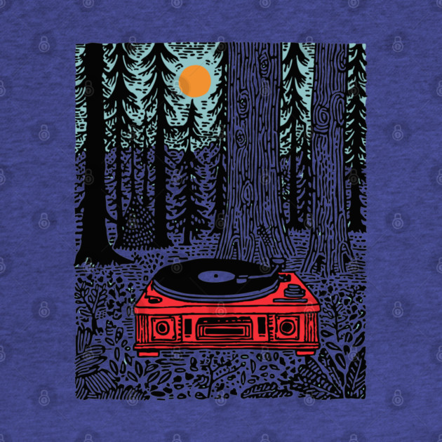 Woodland Vinyl - Turntable in the Forest by TuncGK
