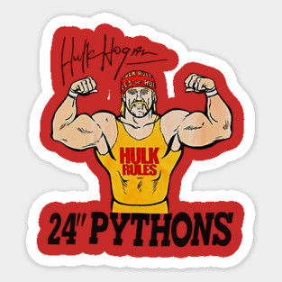 Hulk Hogan - Hulkamania 24" Pythons - Wrestling Sticker