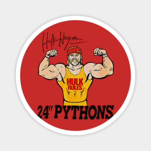 Hulk Hogan - Hulkamania 24" Pythons - Wrestling Magnet