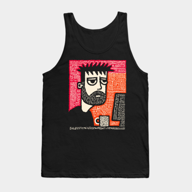 The Designer's Block - Creative Burnout Art Tank Top by TuncGK