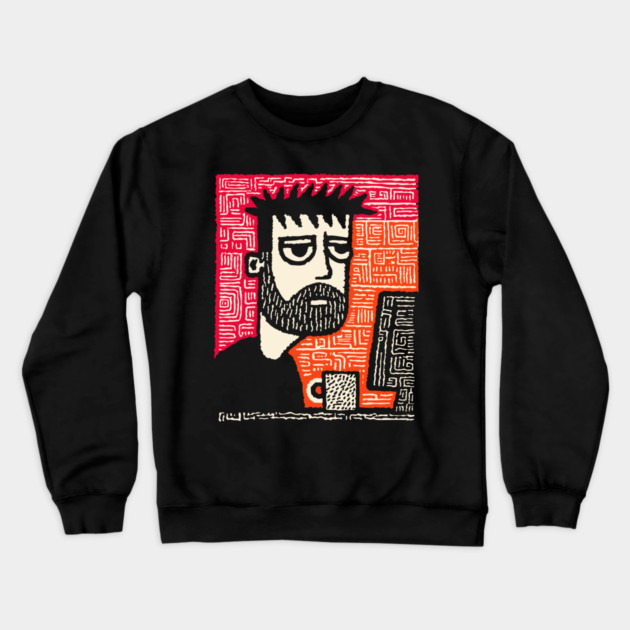 The Designer's Block - Creative Burnout Art Crewneck Sweatshirt by TuncGK