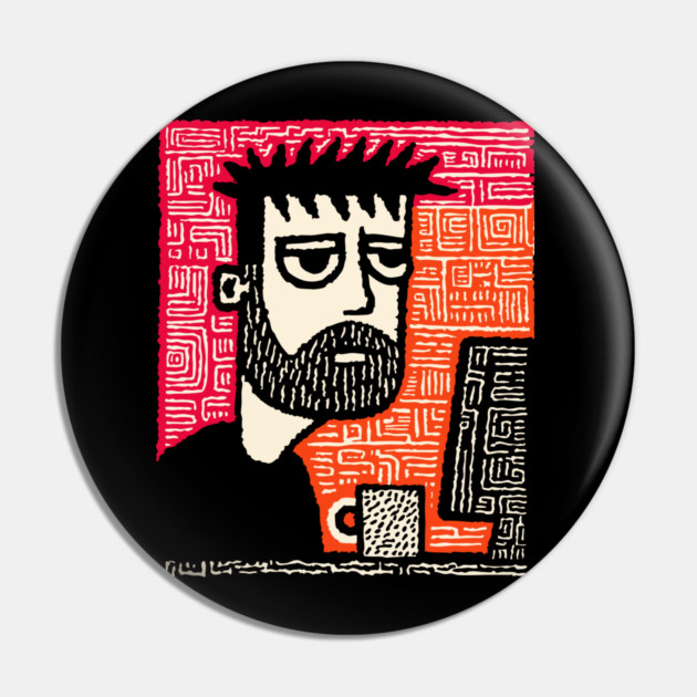The Designer's Block - Creative Burnout Art Pin by TuncGK