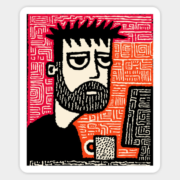 The Designer's Block - Creative Burnout Art Magnet by TuncGK
