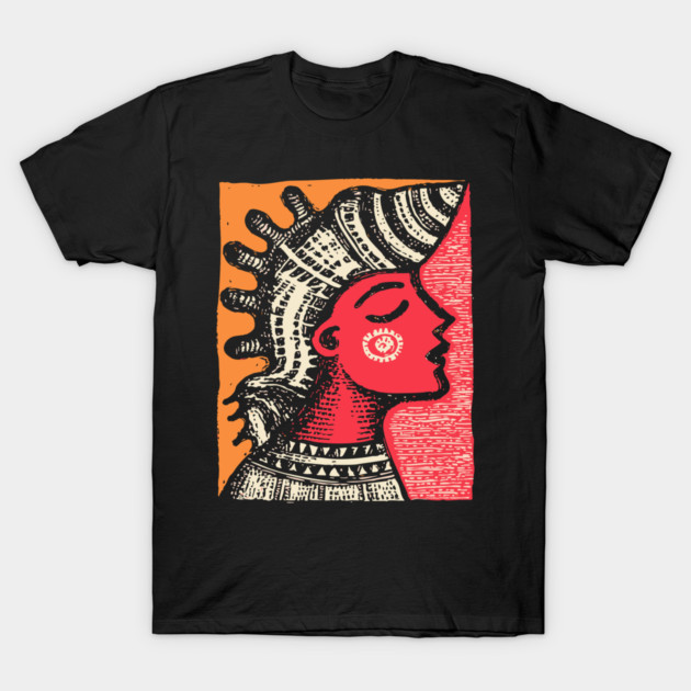 Queen of the Tides - Abstract Ocean Goddess T-Shirt by TuncGK