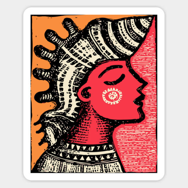 Queen of the Tides - Abstract Ocean Goddess Magnet by TuncGK