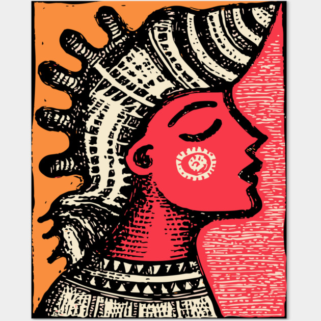 Queen of the Tides - Abstract Ocean Goddess Wall Art by TuncGK