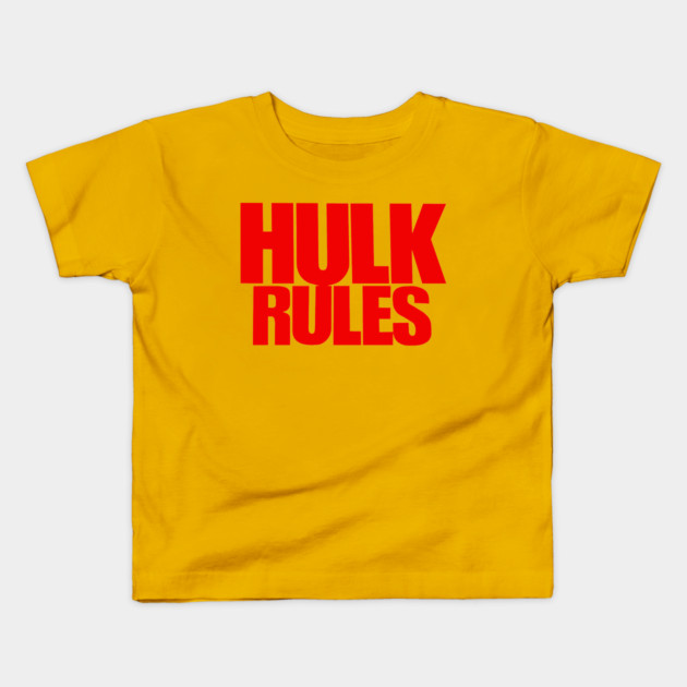 Hulk Hogan - Hulk Rules - Wrestling Kids T-Shirt by nicklower