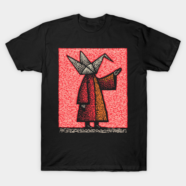Folded Thoughts - Abstract Origami Figure T-Shirt by TuncGK