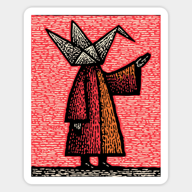 Folded Thoughts - Abstract Origami Figure Magnet by TuncGK