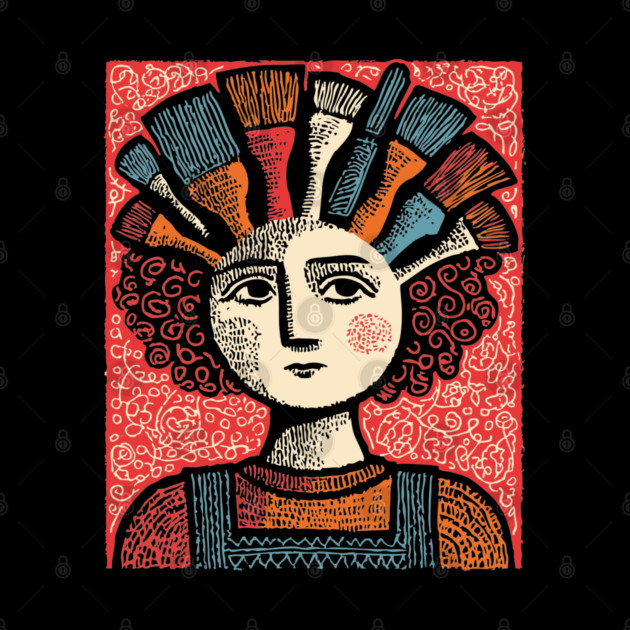 The Artist - Whimsical Painter Portrait by TuncGK