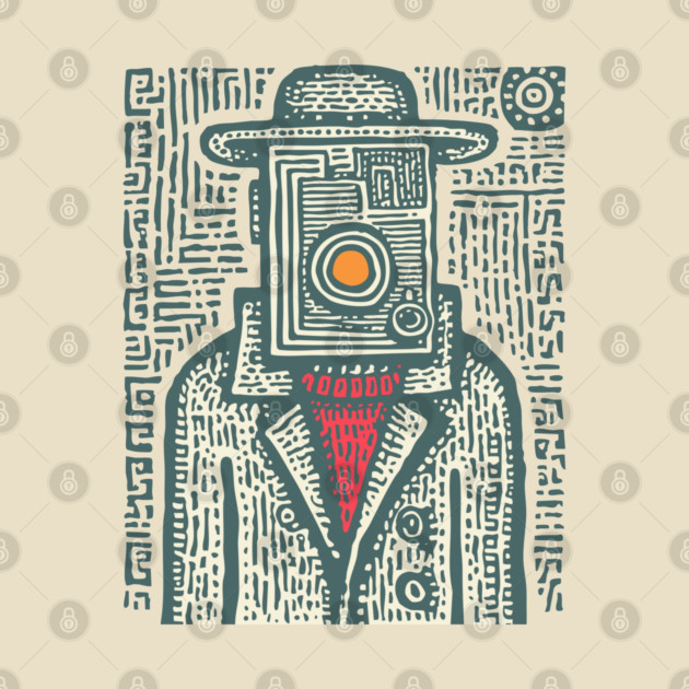 Camera Head - Surreal Photographer Portrait by TuncGK