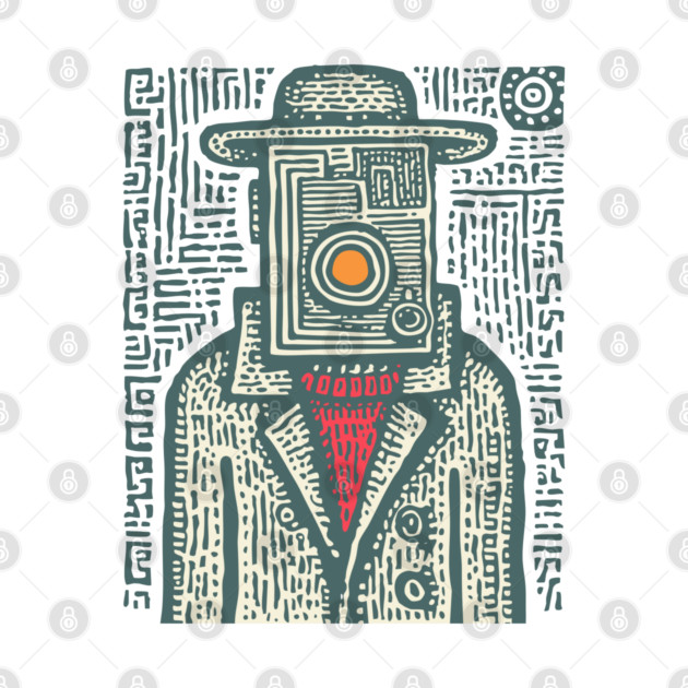 Camera Head - Surreal Photographer Portrait by TuncGK