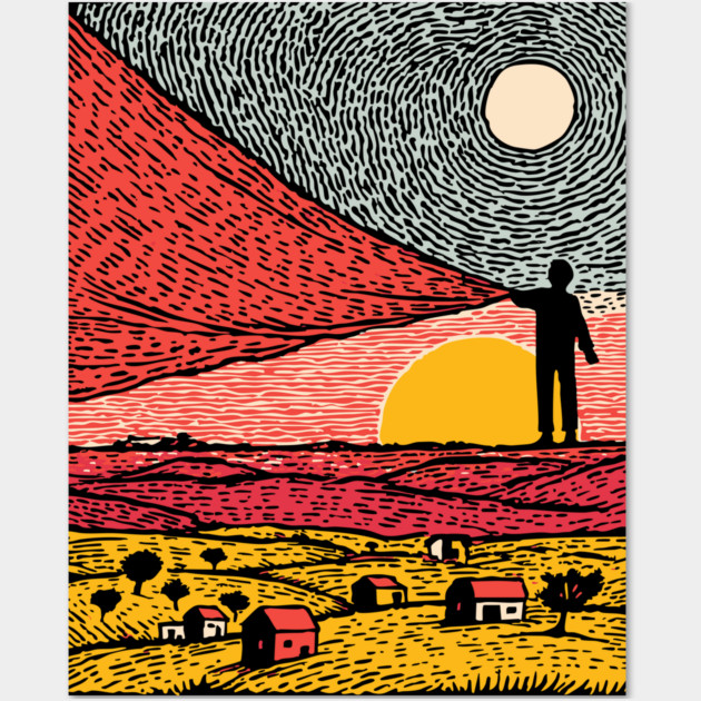 Postcard from Reality - Abstract Landscape Wall Art by TuncGK