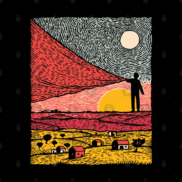 Postcard from Reality - Abstract Landscape by TuncGK