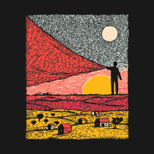 Postcard from Reality - Abstract Landscape T-Shirt