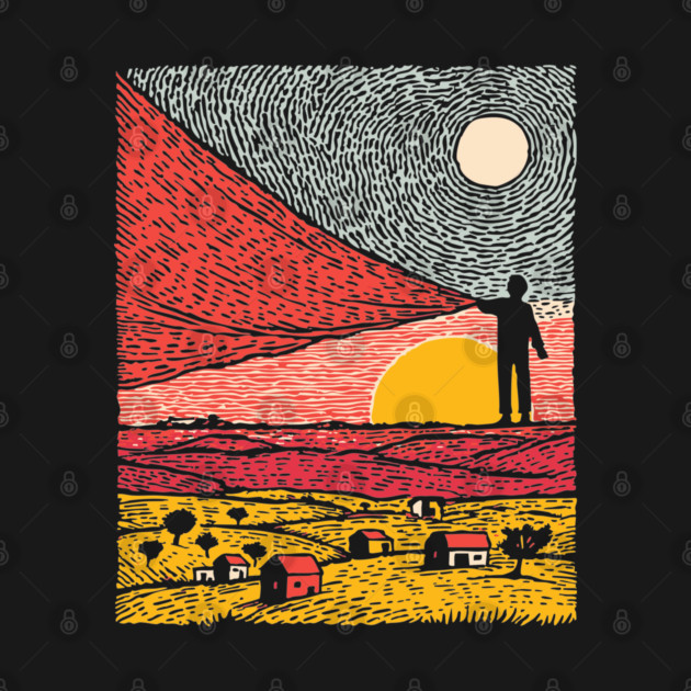 Postcard from Reality - Abstract Landscape by TuncGK