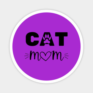 CAT Mom – Paw Print Magnet