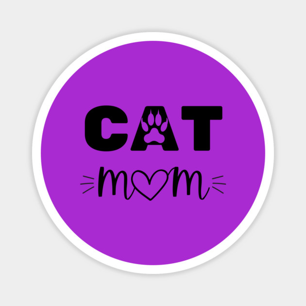CAT Mom – Paw Print Magnet by Inkarti