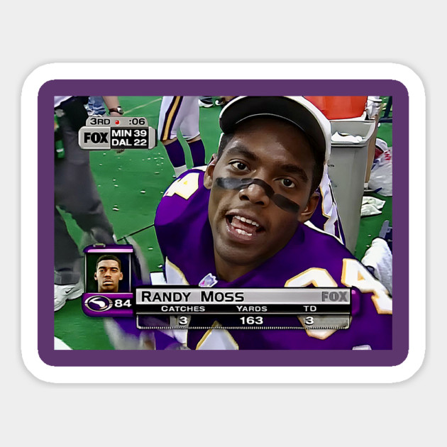 90s 2000s Thanksgiving Football - Randy Moss - Vikings Magnet by nicklower
