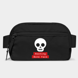 Resting Bone Face – Funny Halloween Skeleton Skull Bag