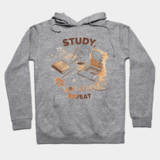 Study Coffee Repeat | Student Life Hoodie