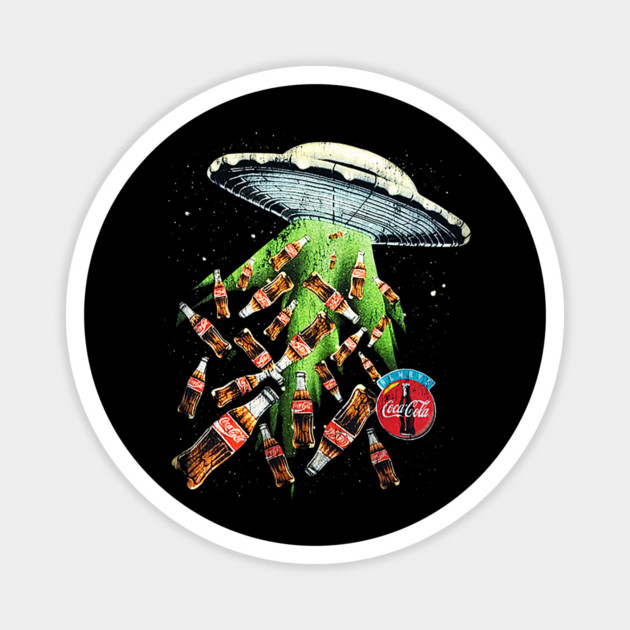 Coca Cola Coke - Always - Alien UFO Magnet by nicklower