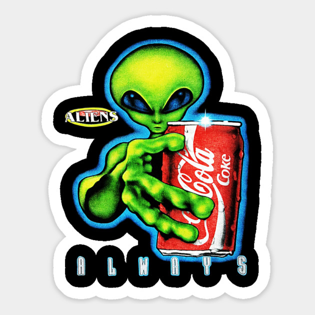 Coca Cola Coke - Always - Aliens Magnet by nicklower