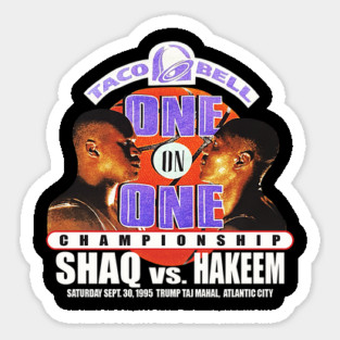 Shaq vs. Hakeem - One on One Magnet