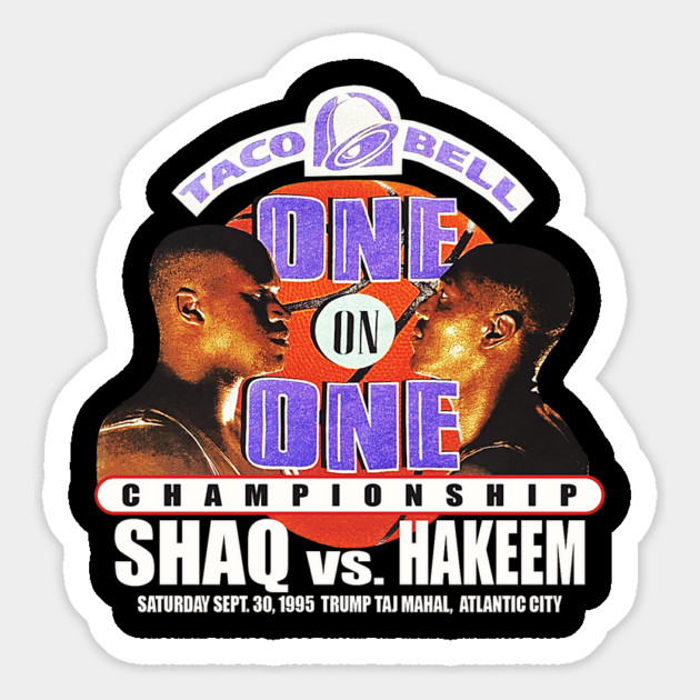 Shaq vs. Hakeem - One on One Magnet by nicklower
