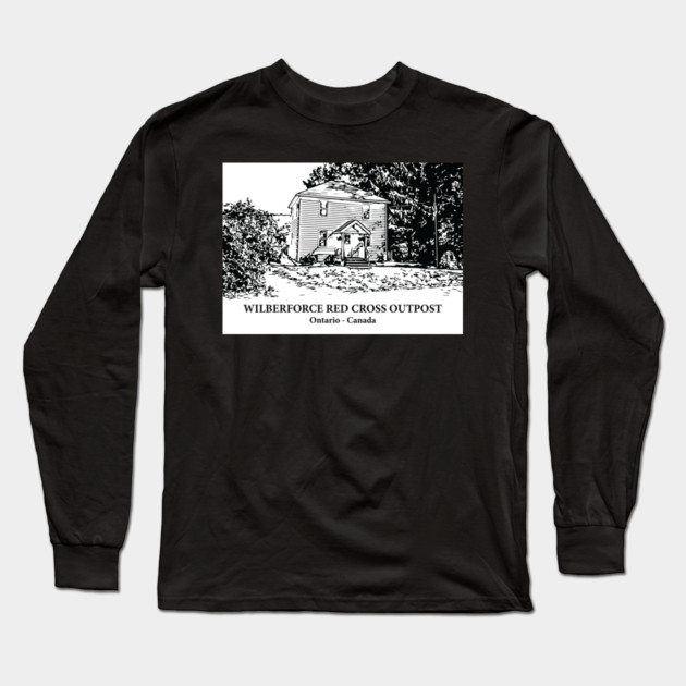 Wilberforce Red Cross Outpost - Ontario Long Sleeve T-Shirt by Lakeric