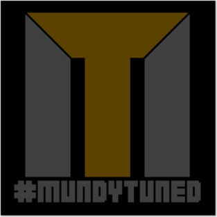 #MundyTuned Gold & Gray Posters and Art