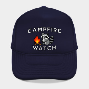 Campfire Watch Raccoon — Nostalgic Camping Hat
