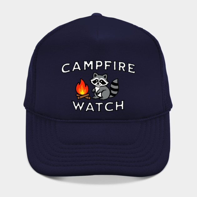 Campfire Watch Raccoon — Nostalgic Camping by DonWillisJrArt