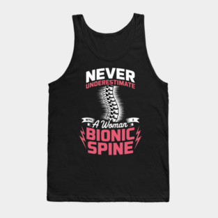 Bionic Spine Surgery Survivor Back Spinal Fusion Recovery Tank Top